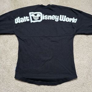 Walt Disney World Est 1971 Long Sleeve Shirt Adult Size XS Black Spirit Jersey